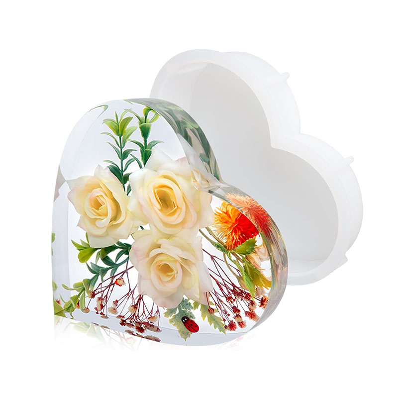 Resin Art Heart - Forma z żywicy epoksydowej w kształcie