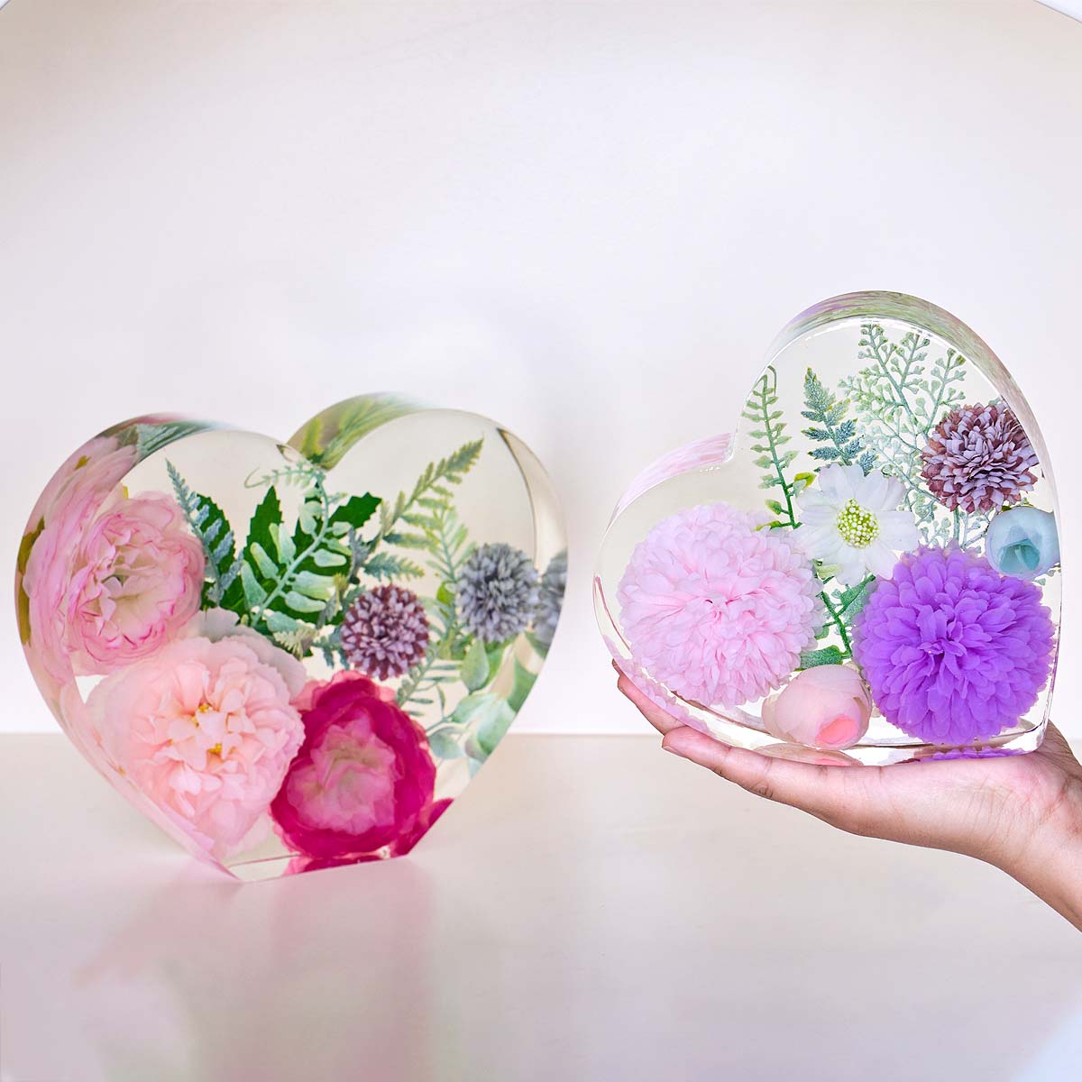 Resin Art Heart - Forma silikonowa do odlewania żywicy epoksydowej