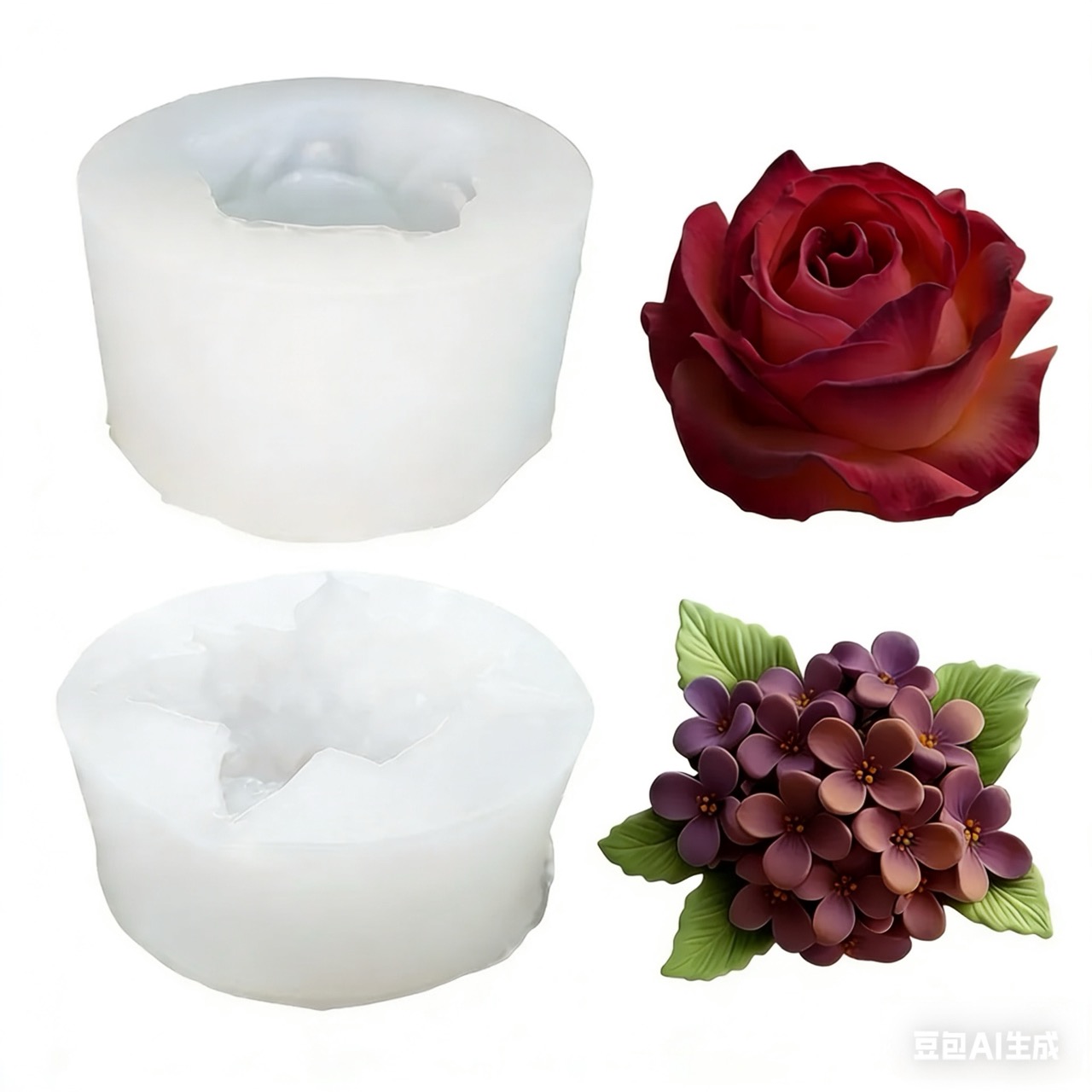 Resin Art Gift For Wedding - 2 sztuki silikonowych form 3D w