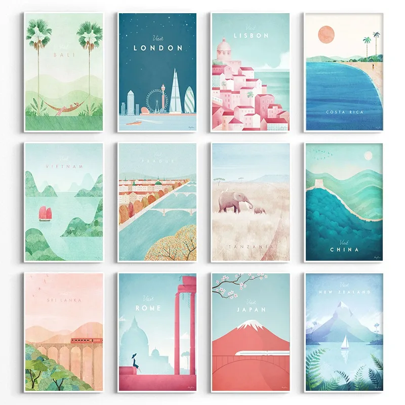 Resin Art New Zealand - Minimalistyczne plakaty podróżnicze z motywami Paryża,