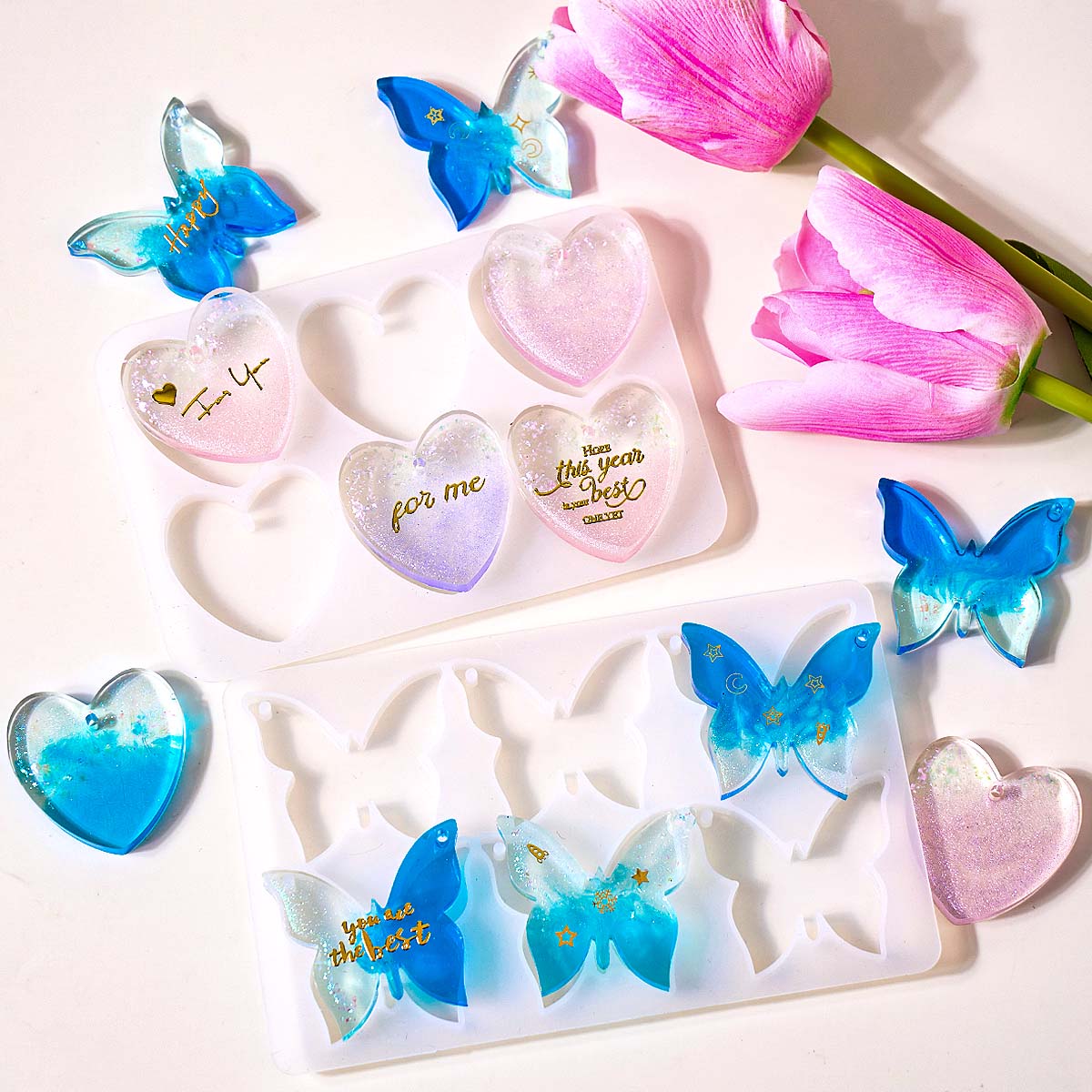 Forma silikonowa do kolczyków  – Resin Art Heart recenzja i cena