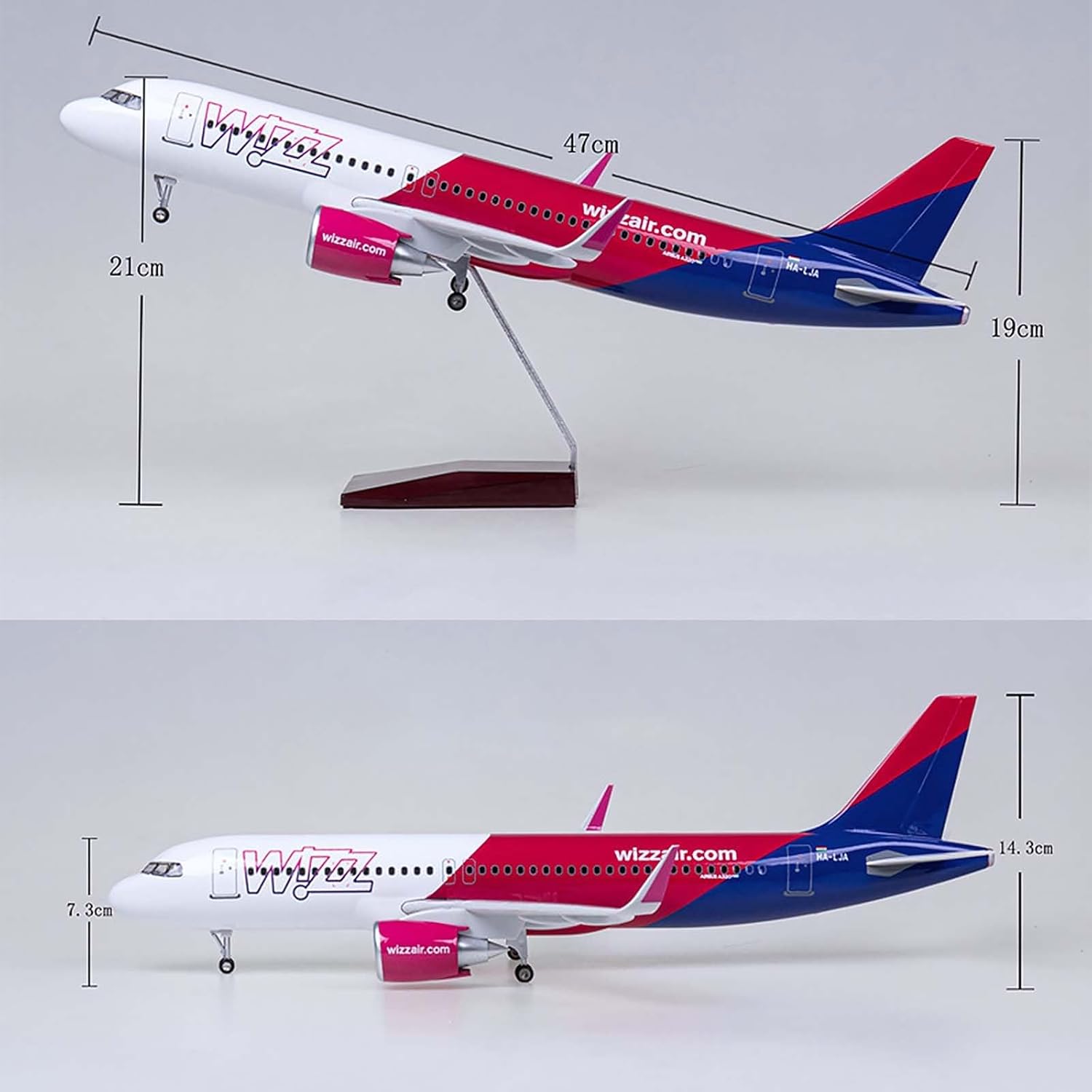Model samolotu Wizzair 47cm 1/ – Resin Art For Kids recenzja i cena