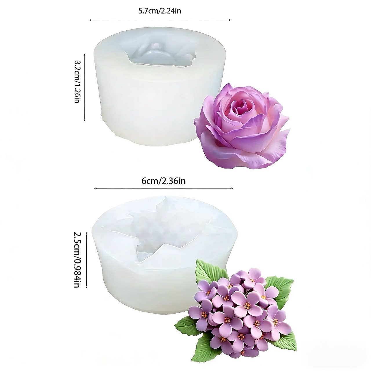 2 sztuki silikonowych form 3D  – Resin Art Gift For Wedding recenzja i cena