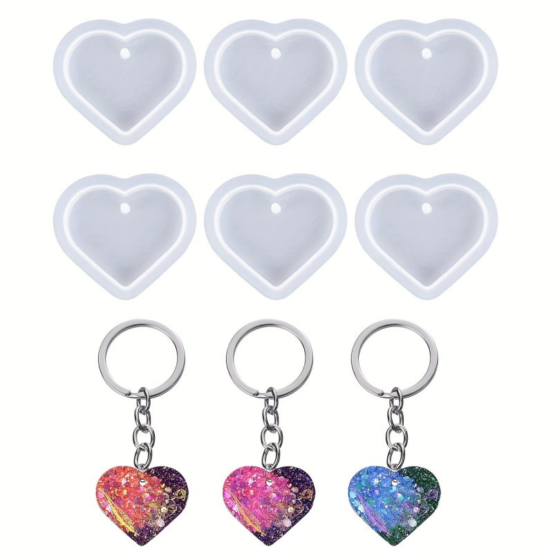 Zestaw 6 foremek z żywicy w ks – Resin Art Heart recenzja i cena