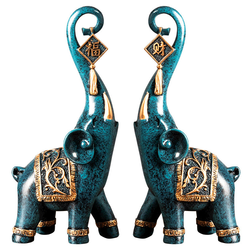 Para chińskich figurek słoni n – Resin Art Gift For Wedding recenzja i cena