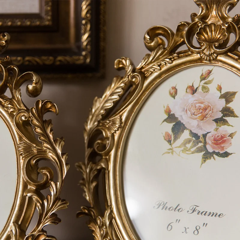 Retro Złota Owalna Ramka na Zd – Resin Art Gift For Wedding recenzja i cena